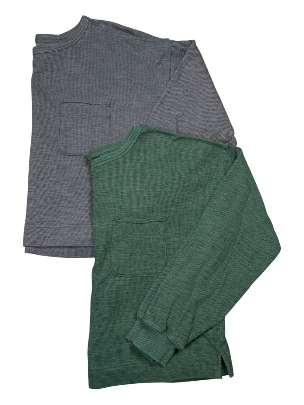 Aerie Endless Summer Crewneck Sweatshirt Set 2 Bundle Women's M Green Gray Boxy